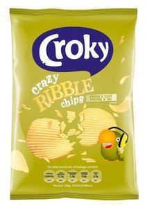 Croky crazy ribble chips peper & zout