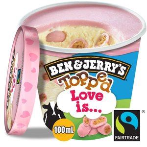 Ben & Jerry's mini topped love is