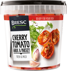 Cherry tomatoes garlic parsley