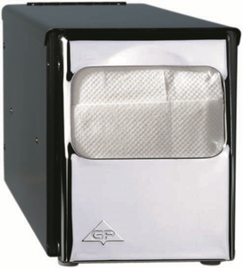 Distributeur serviettes noir - 25x30 cm