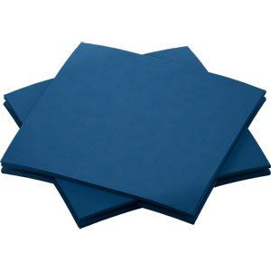 Bio Dunisoft serviette bleue foncée - 20x20 cm