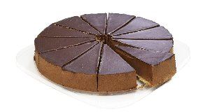 1624-01 Chocolade-ganache taart met truffel Ø26 cm - 12 porties