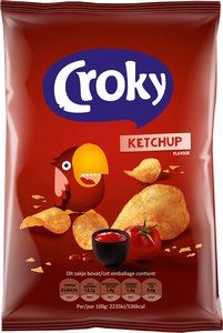 Croky chips ketchup