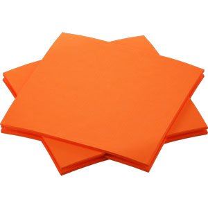 Bio Dunisoft servet sun orange - 20x20 cm