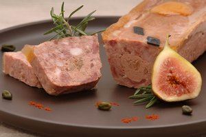 Pâté de chevreuil au foie gras et aux figues
