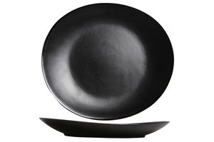 Vongola Black assiette plate 28x25,5 cm
