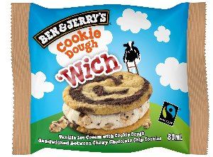 Ben & Jerry's wich cookie dough