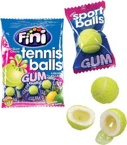 Chewing gum tennisball