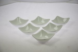 Petit plat apéro blanc carré - 7,5x7,5 cm