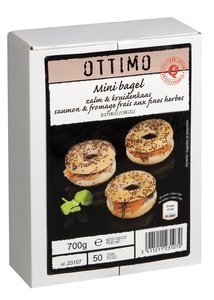 Mini bagels zalm & roomkaas