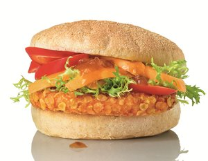 Crunchy chik´n burger
