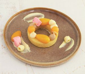 Assiette dessert 'The Ring' amande & mandarin