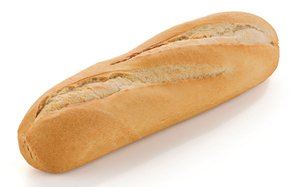1547 Mini pain français blanc 27 cm